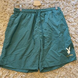 Playboy By Pacsun Men’s Swim Trunks Unlined Teal Green Sz Sm